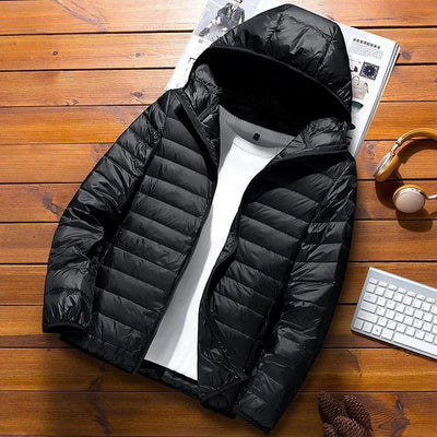 Florian | Steppjacke mit Kapuze für Winter
