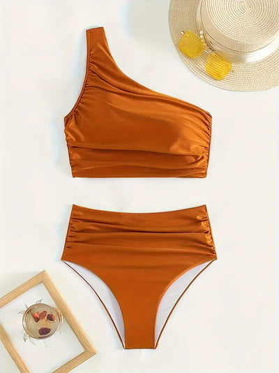 Sophia | Monospalla mit Hoher Taille Bikini Set