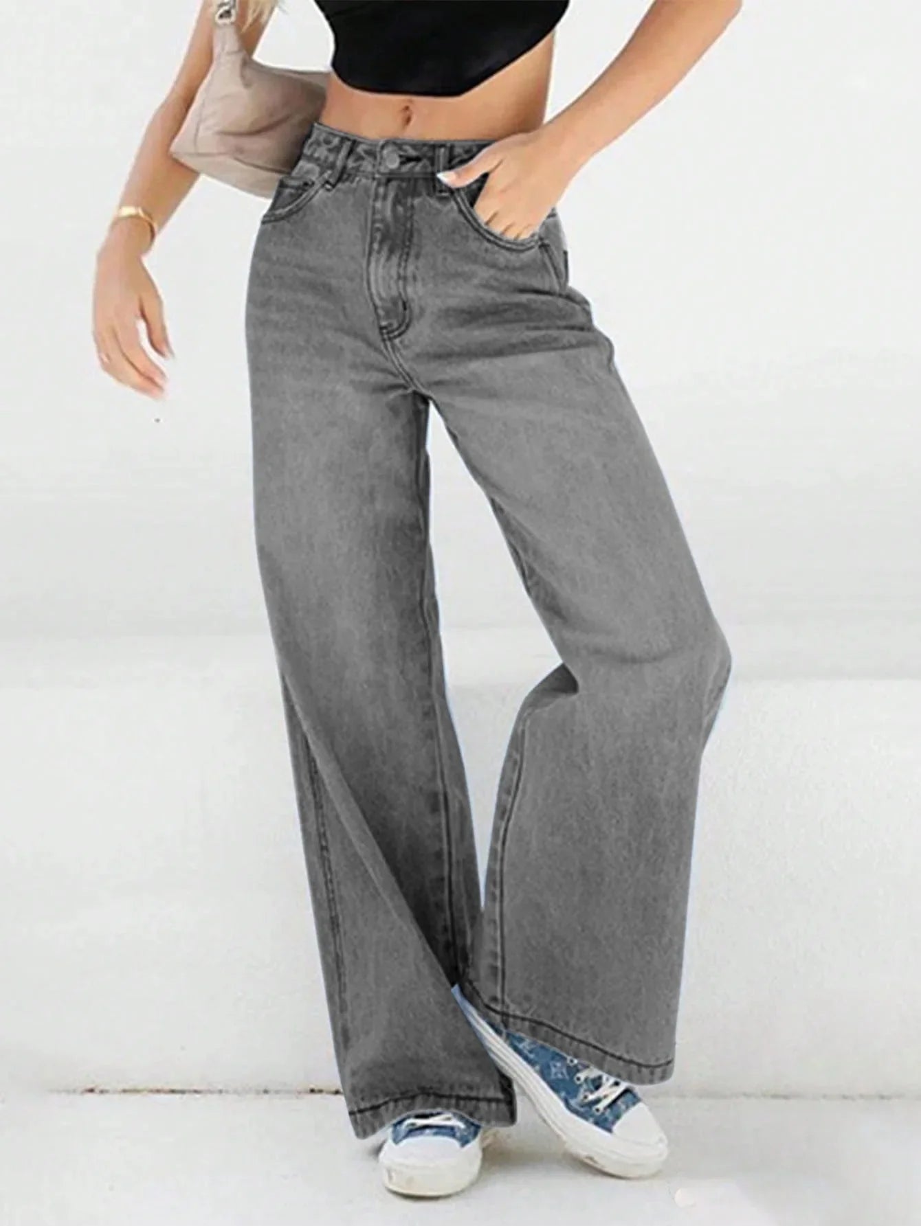 Nadine | Hohe Taille Baggy Jeans
