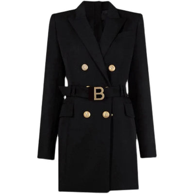 Jana | Luxuriöser Blazer mit Knöpfen und stylischem Gürtel