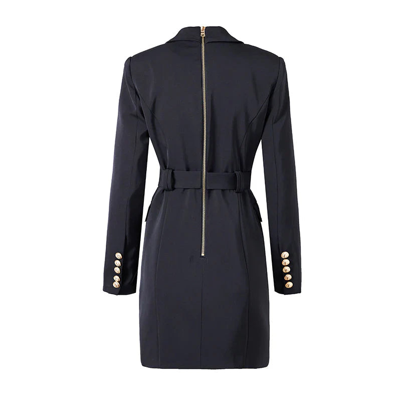 Jana | Luxuriöser Blazer mit Knöpfen und stylischem Gürtel