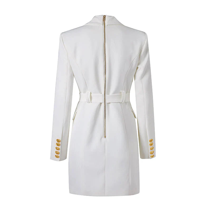 Jana | Luxuriöser Blazer mit Knöpfen und stylischem Gürtel