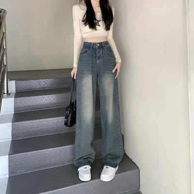 Claudia | klassischen und Vintage Stil Baggy Jeans