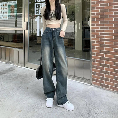 Claudia | klassischen und Vintage Stil Baggy Jeans