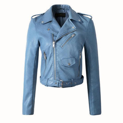 Marina | Klassische jacke Biker mit Reißverschluss