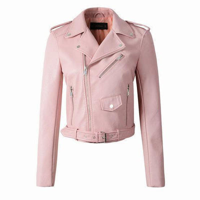 Marina | Klassische jacke Biker mit Reißverschluss