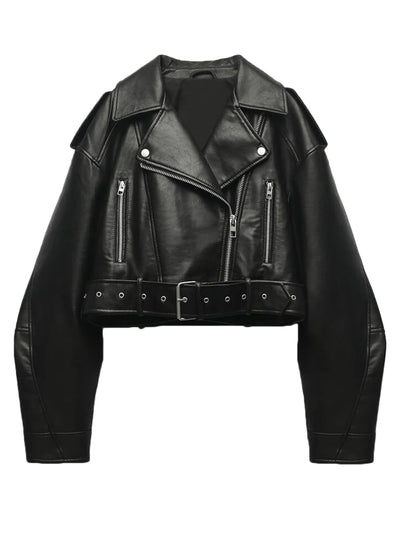 Claudia | Klassische jacke aus Kunstleder
