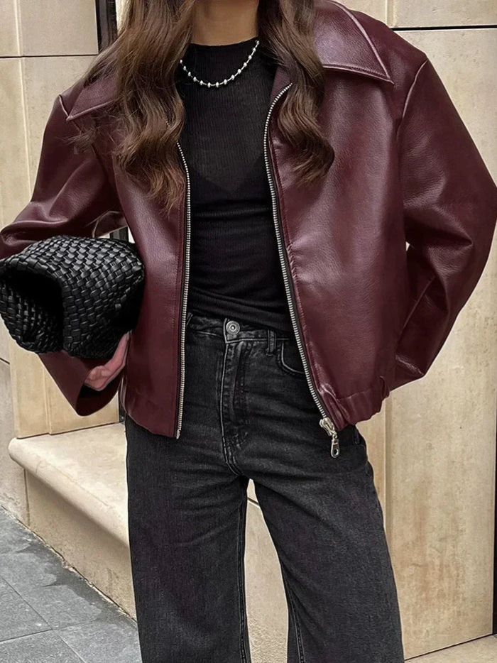 Franziska | Klassische jacke mit Reißverschluss
