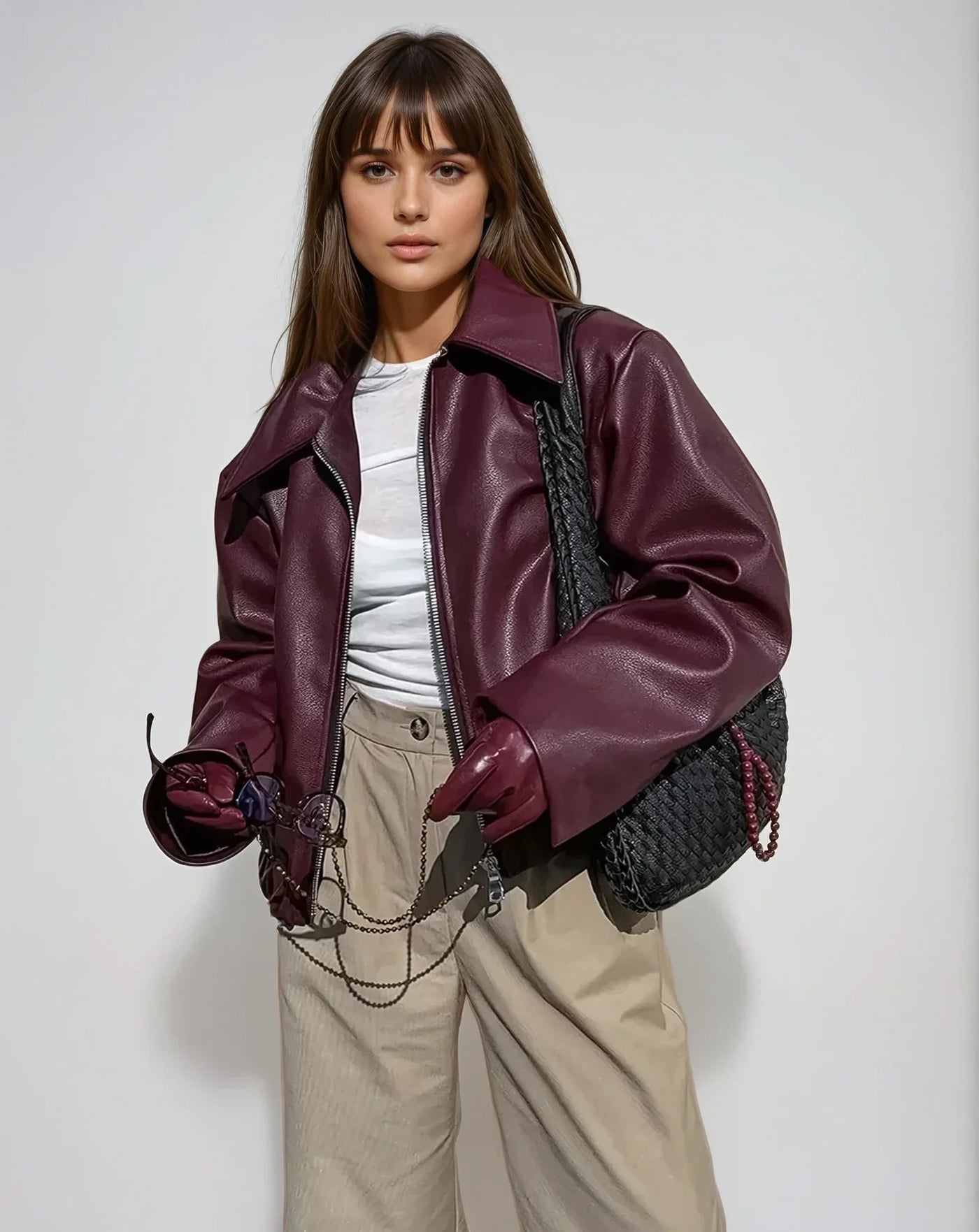 Franziska | Klassische jacke mit Reißverschluss