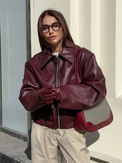Franziska | Klassische jacke mit Reißverschluss