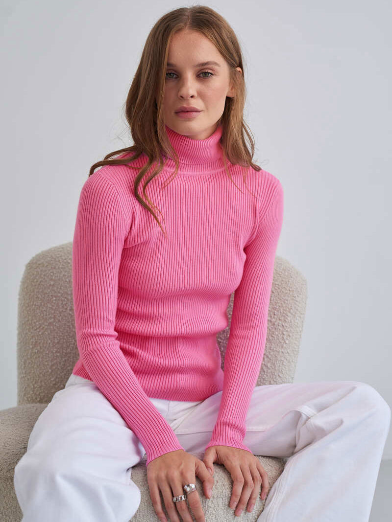 Jessika | Klassischer Rollkragenpullover aus Baumwolle