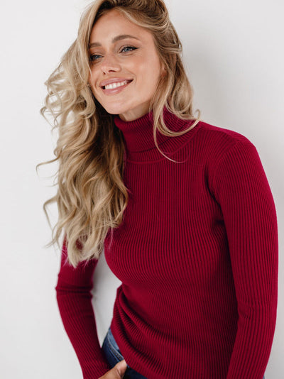 Jessika | Klassischer Rollkragenpullover aus Baumwolle