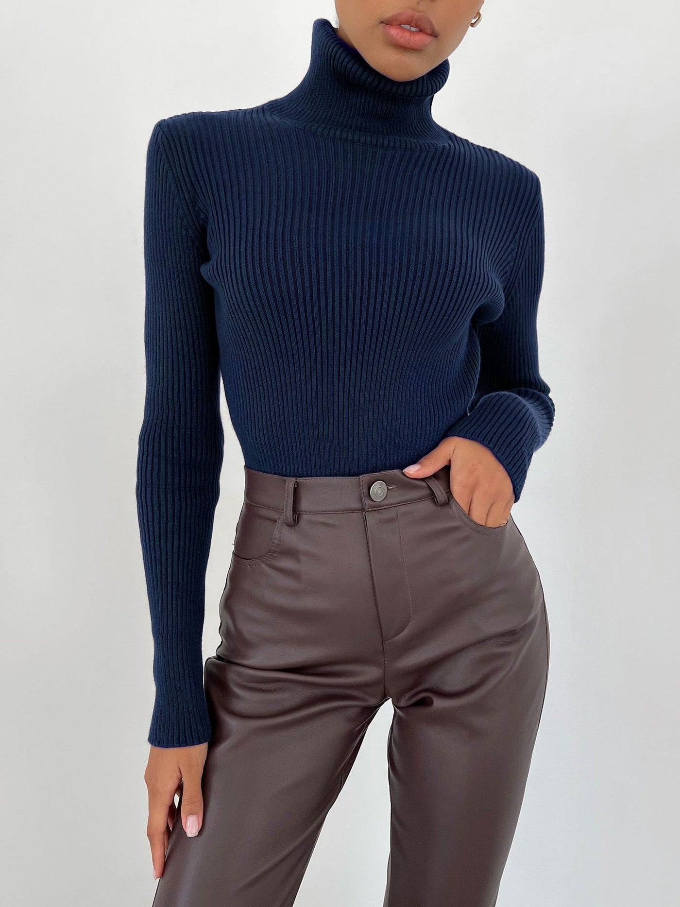Jessika | Klassischer Rollkragenpullover aus Baumwolle