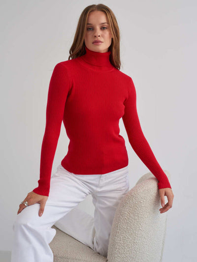 Jessika | Klassischer Rollkragenpullover aus Baumwolle