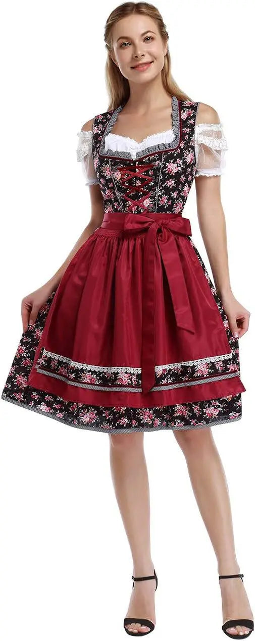 Sarah | Klassisches traditionelles Kleid mit Schürze
