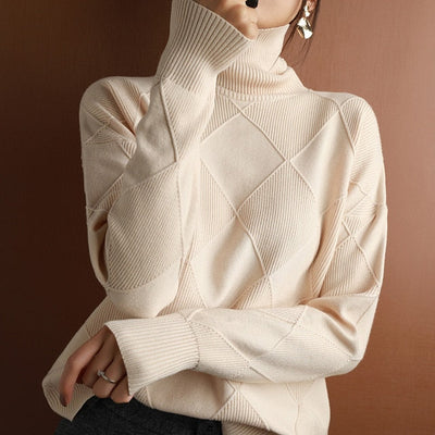 Marina | Kuscheliger pullover mit Rollkragen