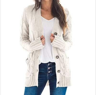 Petra | Lange Strickjacke Cardigan mit Langen Ärmeln