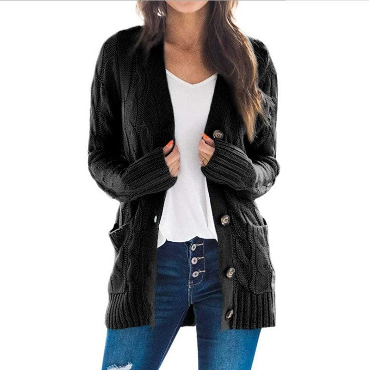 Petra | Lange Strickjacke Cardigan mit Langen Ärmeln