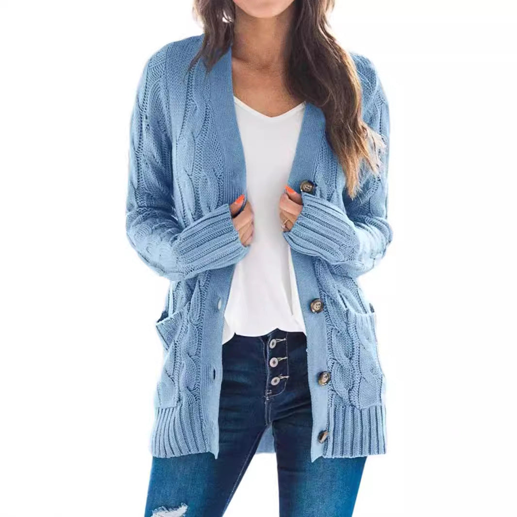 Petra | Lange Strickjacke Cardigan mit Langen Ärmeln
