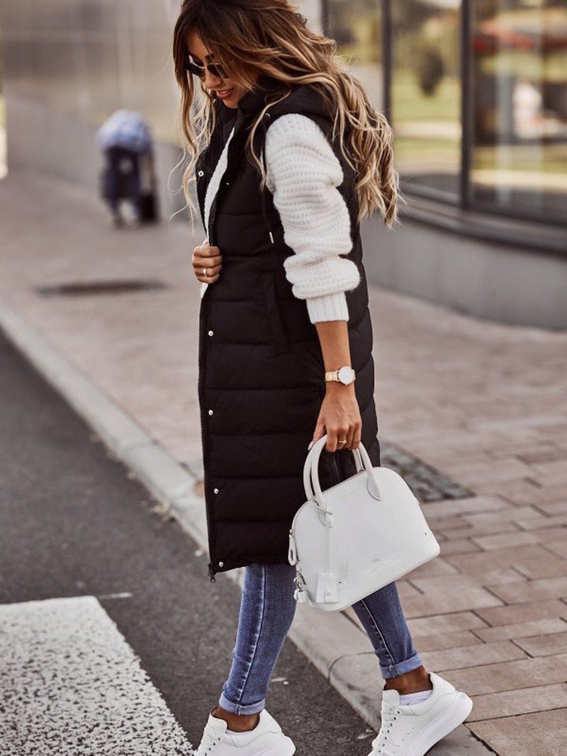 Sabrina | Bequeme Lange Steppweste