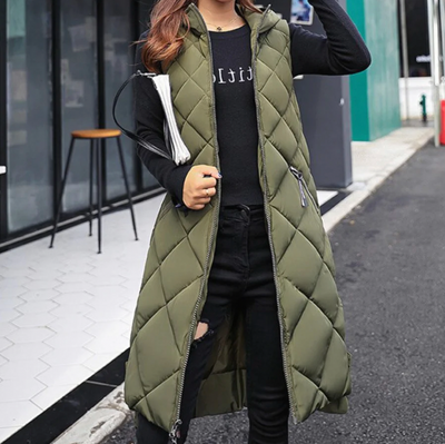 Sara | Stylisch & Warm Lange Kapuzenweste