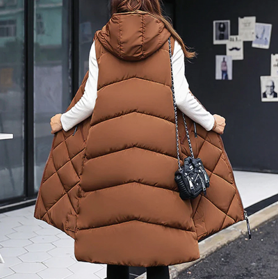 Sara | Stylisch & Warm Lange Kapuzenweste