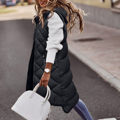 Sara | Stylisch & Warm Lange Kapuzenweste
