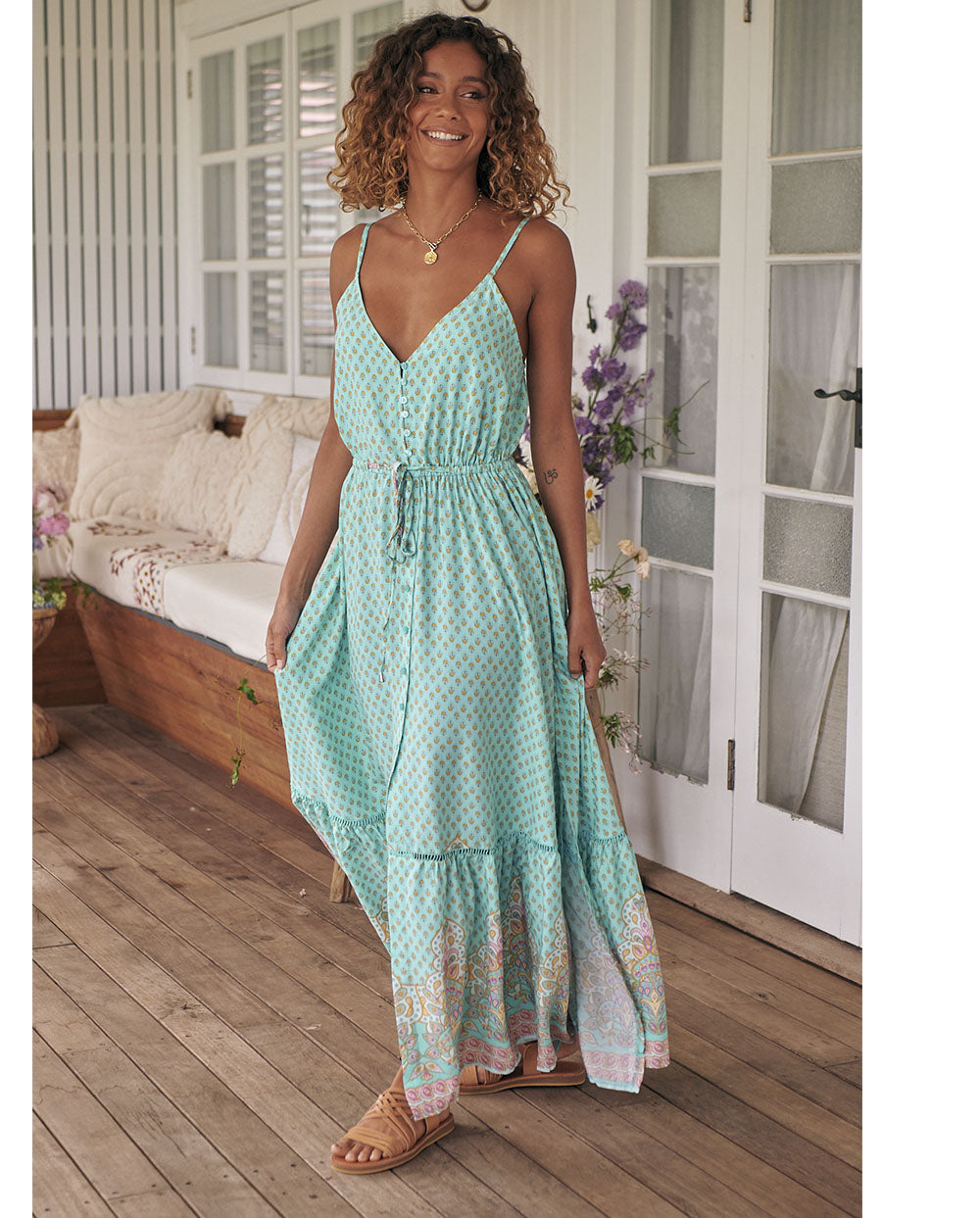 Maria | Langes Bohème Sommerkleid