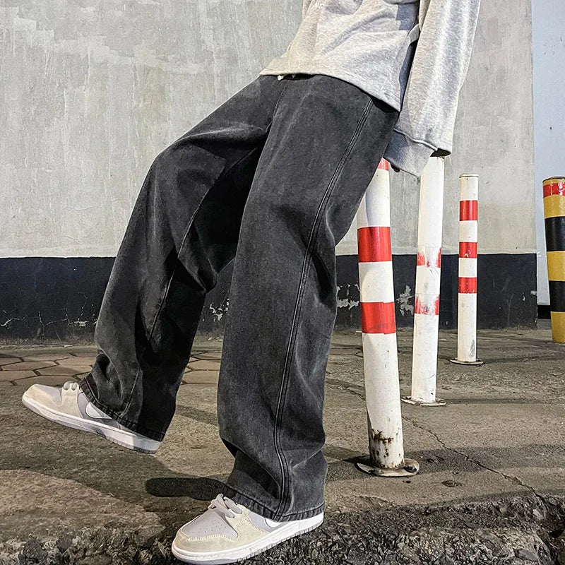 Andreas | Lässige Baggy Jeans mit weitem Bei