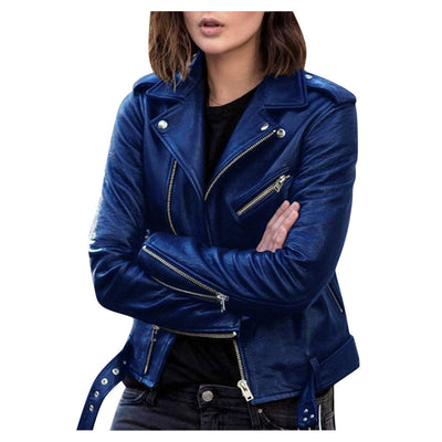Andrea | Lässige Bikerjacke für mit Reißverschluss