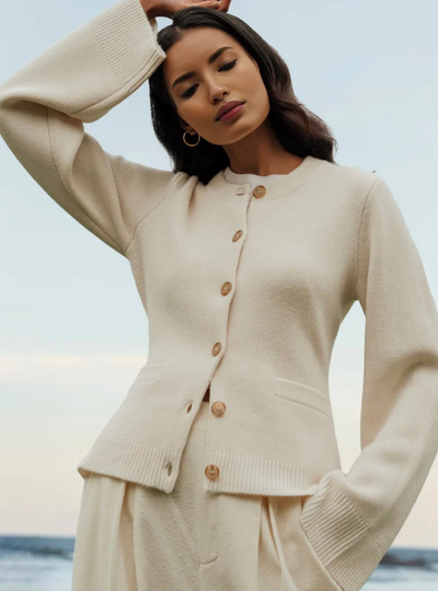 Sabine | Ausgestellten Ärmeln Lässiger Cardigan