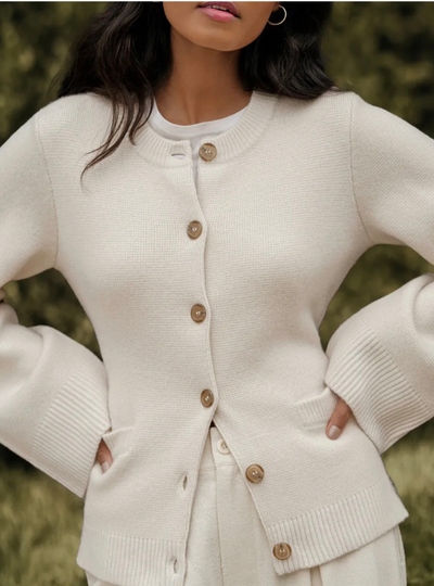 Sabine | Ausgestellten Ärmeln Lässiger Cardigan