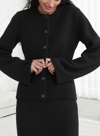 Sabine | Ausgestellten Ärmeln Lässiger Cardigan