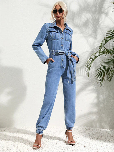 Lena | Lässiger Denim Jumpsuit