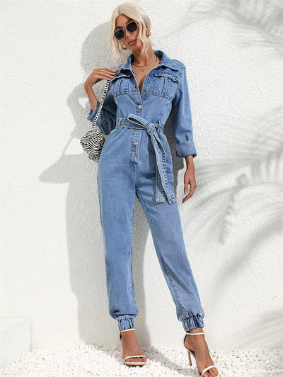 Lena | Lässiger Denim Jumpsuit