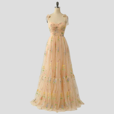 Lena | Elegantes Tüll Overlay Ballkleid