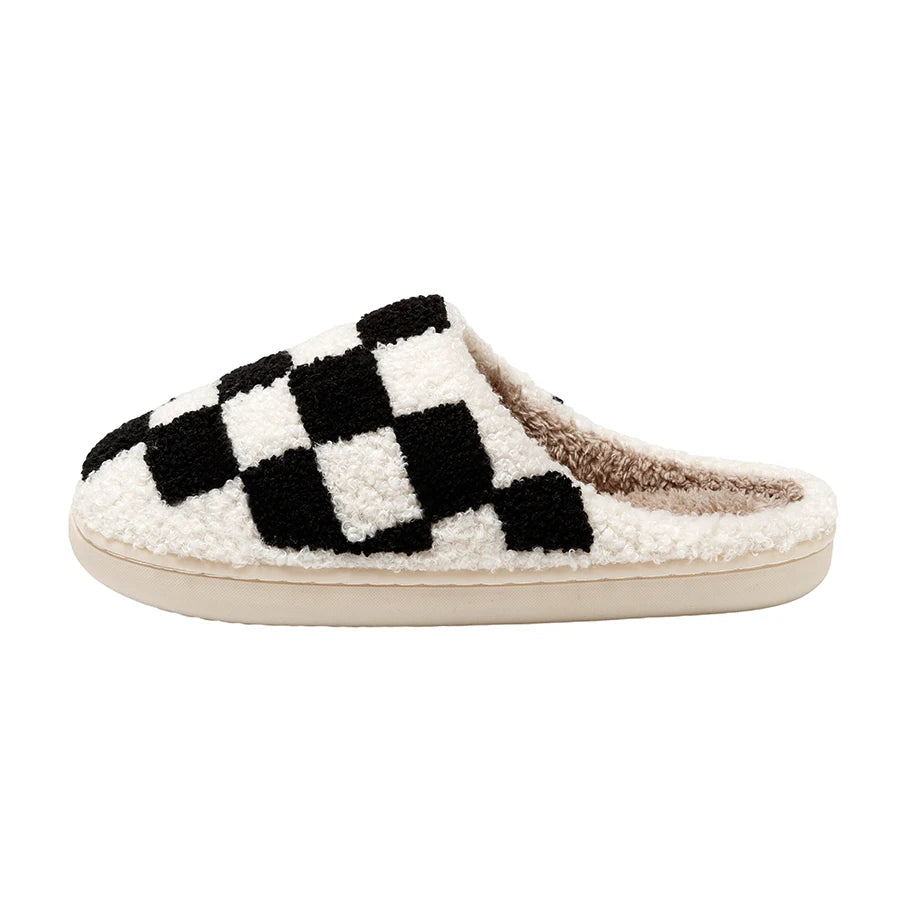 Ludovica | Hausschuhe aus kariertem Fleece