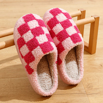 Ludovica | Hausschuhe aus kariertem Fleece