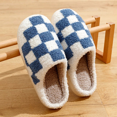 Ludovica | Hausschuhe aus kariertem Fleece