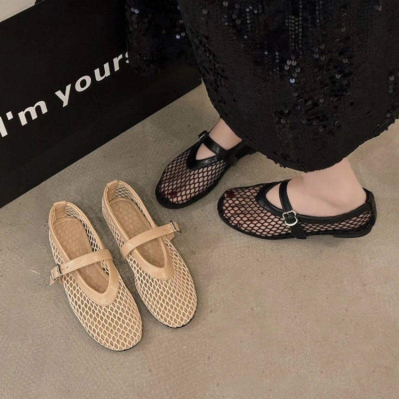 Franziska | Luftige Schuhe im Hohl Stil