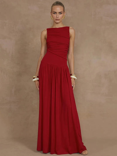 Variant image for Luna | Schwarzes Langes Maxikleid für Damen im Sommer-7