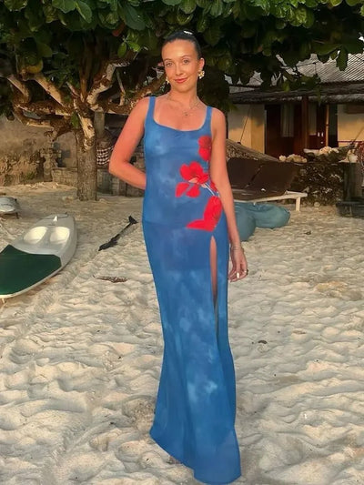Hannah | Maxikleid Langarm Festlich für Damen – Hochzeitsgast & Alltag