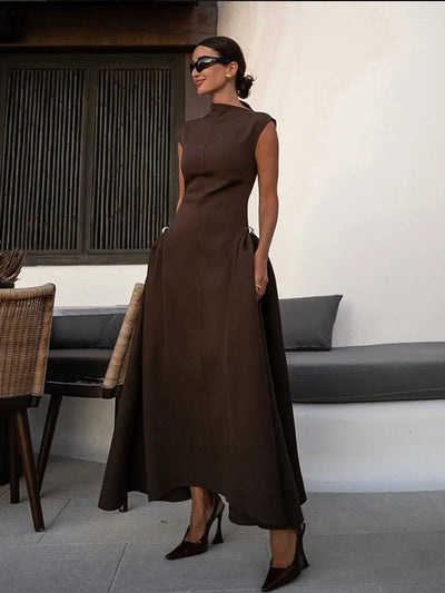 Luna | Maxikleid Langarm Festlich für Damen-3