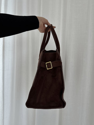 Luisa | Handtasche Damen aus Wildleder, Geräumig und Minimalistisch
