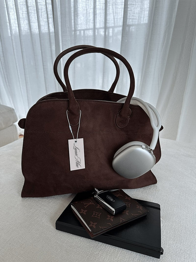 Luisa | Handtasche Damen aus Wildleder, Geräumig und Minimalistisch