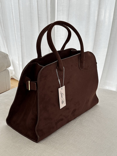 Luisa | Handtasche Damen aus Wildleder, Geräumig und Minimalistisch