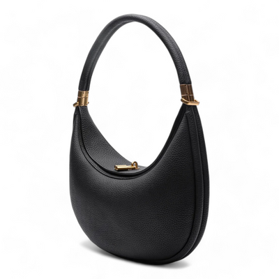 Luna | Ledertasche Damen aus Echtem Leder – Elegante Halbmondform in Onyx-1