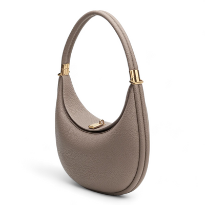 Luna | Ledertasche Damen aus Echtem Leder – Elegante Halbmondform in Onyx-4