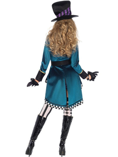 Klaudia | Zauberer Halloween Kostüm Lange Ärmel Minikleid