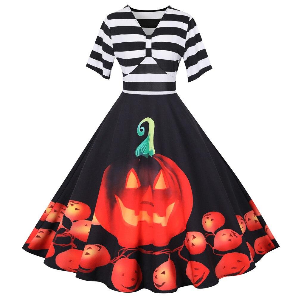 Laura | Vintage Stil für Halloween Midi Kleid